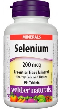 Webber Naturals Selenium 200mcg 90 tbl