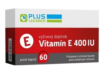 PLUS LEKÁREŇ Vitamín E 400 IU cps 1x60 ks
