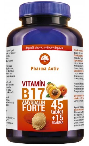 Pharma Activ Amygdalin Forte Vitamín B17 tbl 4515 zdarma