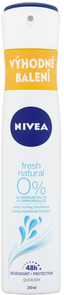 Nivea Fresh Natural Sprej dezodorant 200ml