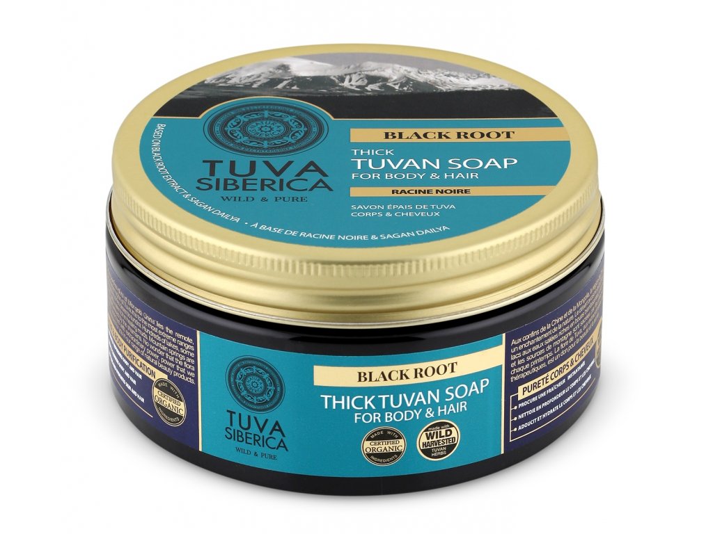 Tuva Siberica Black Root Thick Tuvan Soap For Body And Hair 300ml