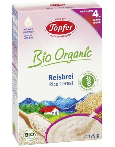 Topfer Celozrnná obilná ryža od 4 mesiaca 175 g