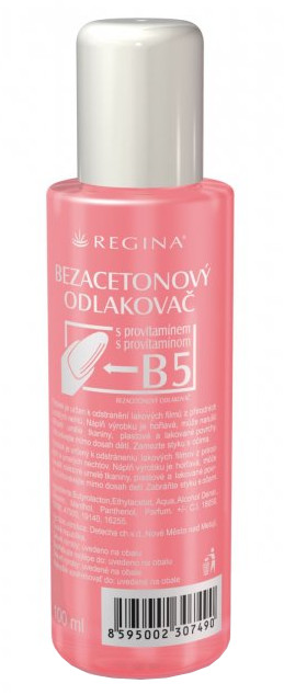 Regina Odlakovač bezacetónový s vitamínom B5 100ml