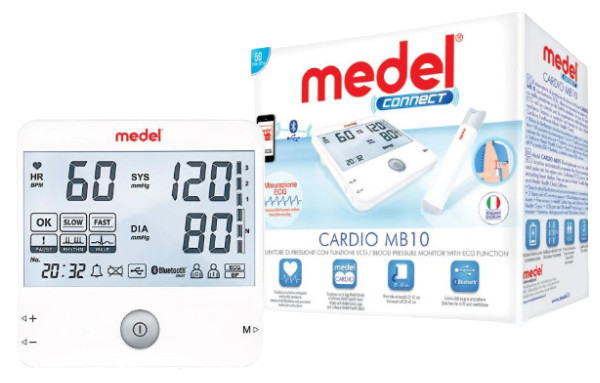MEDEL CARDIO MB 10 Ramenný tlakomer s Bluetooth a EKG