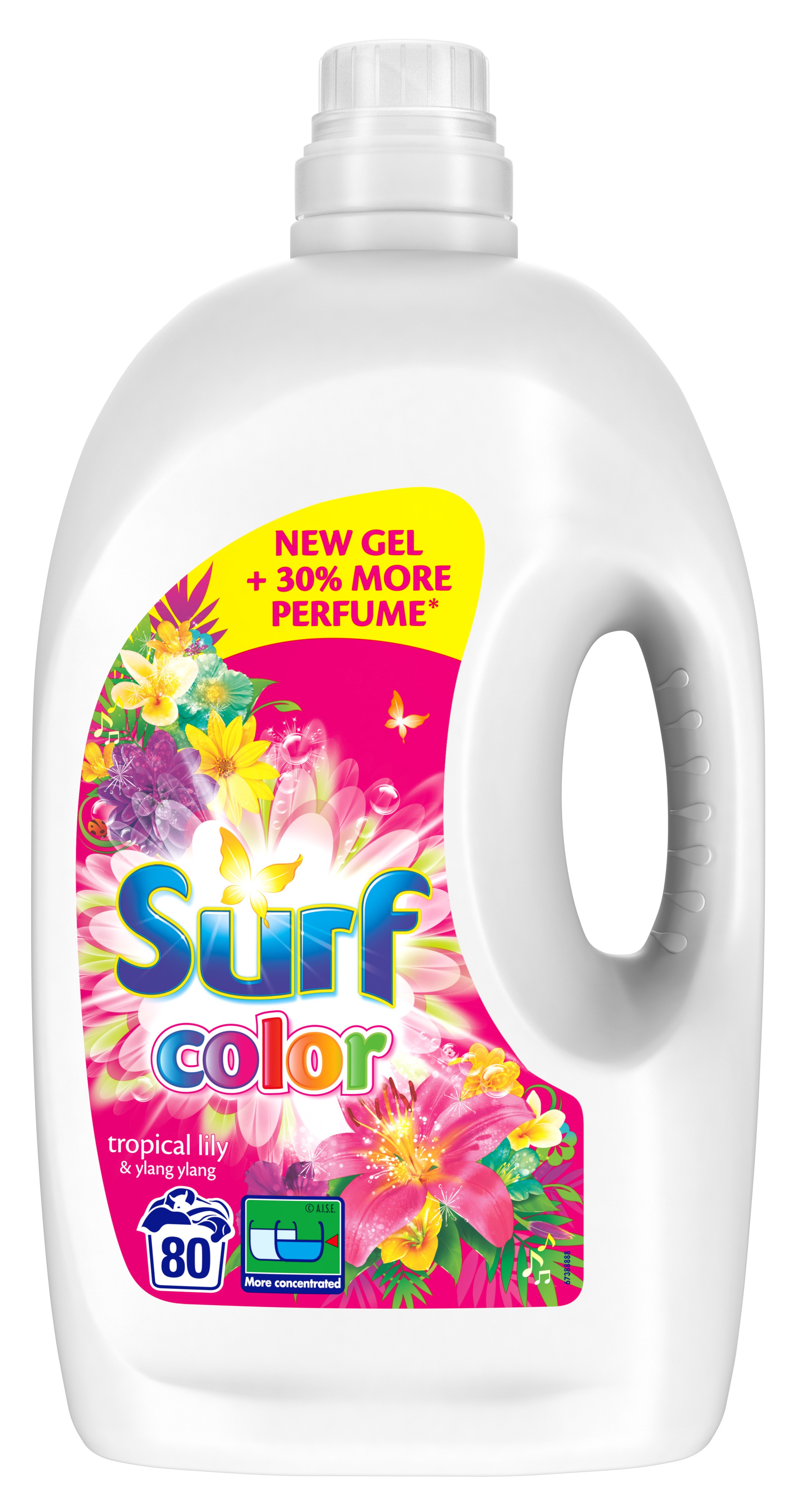 Surf Color prací gél Tropical (80 dávok) 4 l