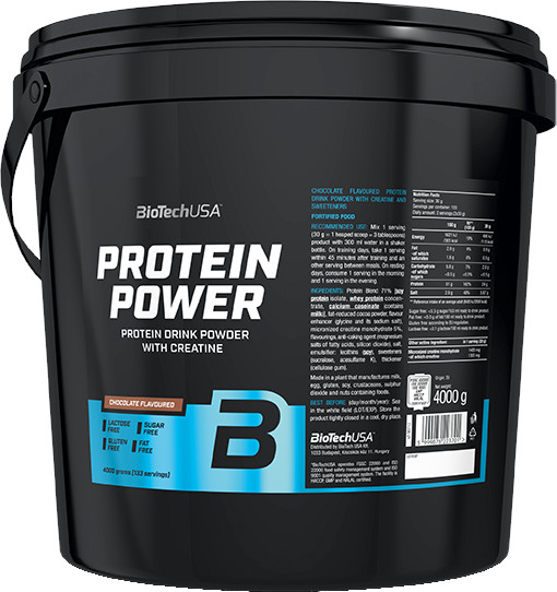 BiotechUSA Protein Power (vedro) 4000 g vanilka