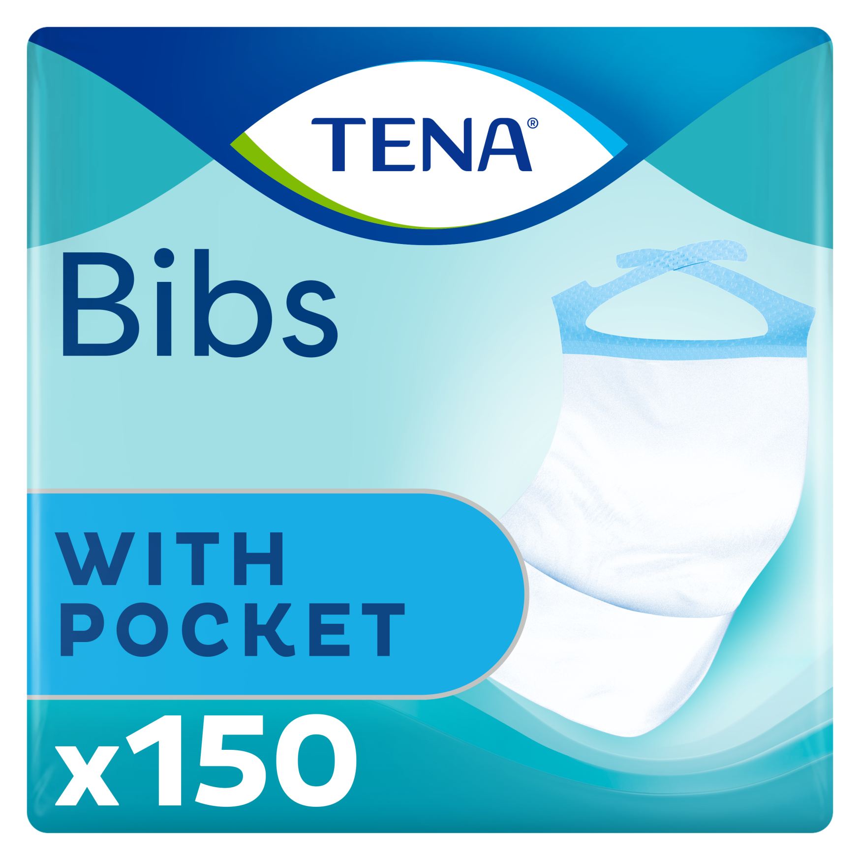 TENA Bibs Disposable 37x48cm Podbradník 150ks