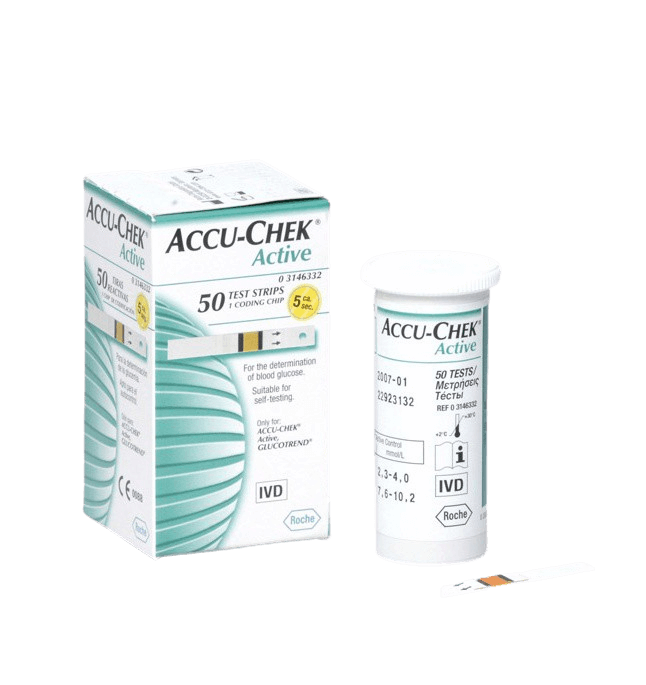 ACCU-CHEK Active Glucose 50 testovacie prúžky do glukomera 50 ks