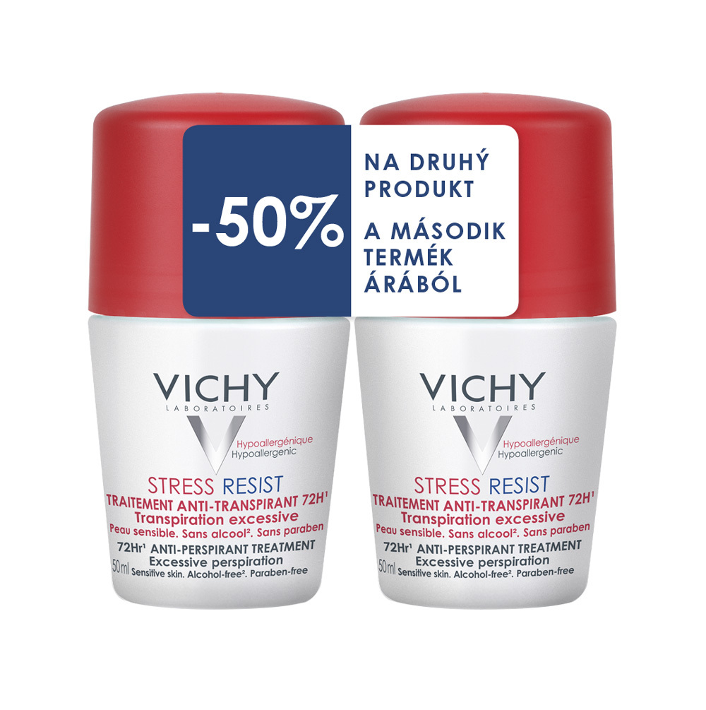 Vichy Antiperspirant Stress Resist 72h proti nadměrnému pocení Roll-on 2x50ml