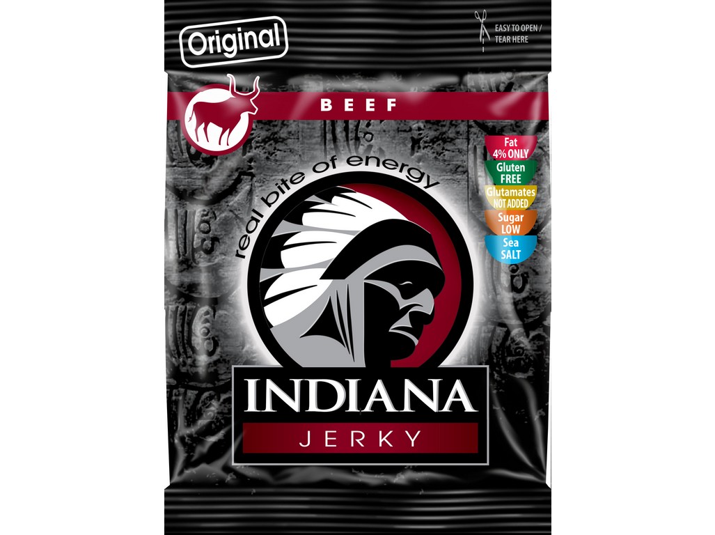 Indiana Jerky beef (hovädzie) Original 100g