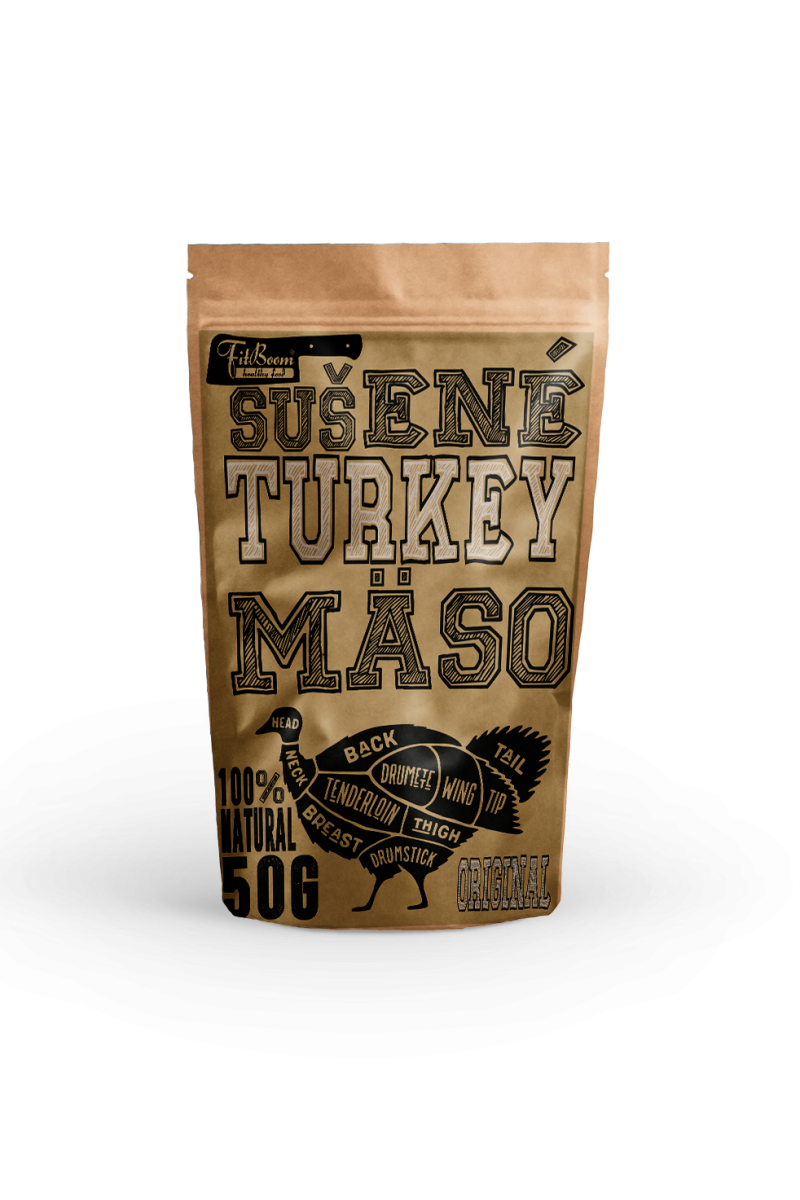 Fitboom Turkey sušené mäso 50g