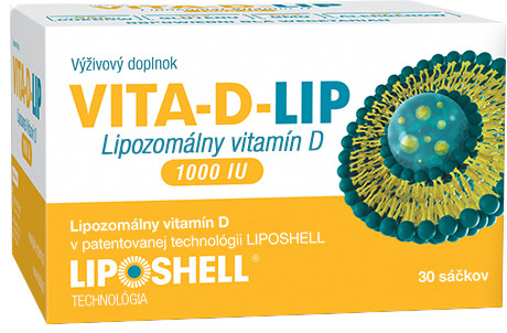 VITA-D-LIP Liposomal Vitamin D 1000IU (gél vo vrecúškach 30ks)