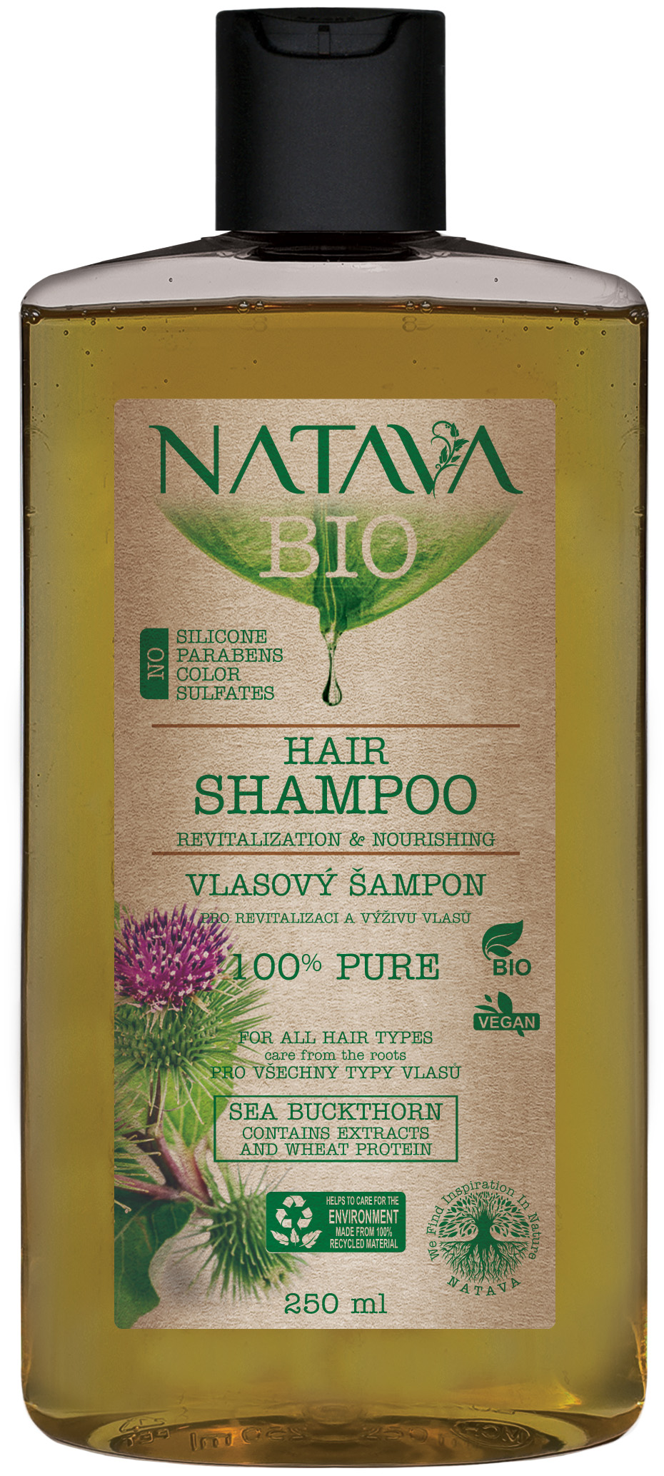 Natava BIO Šampón na vlasy - Lopúch 250 ml