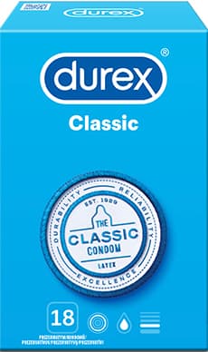 Durex Classic kondómy 18 ks