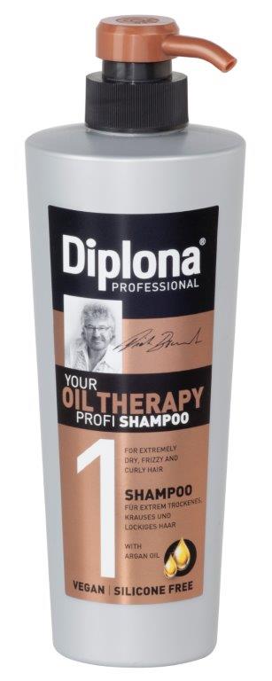 Diplona Professional Intenzívny šampón Profi pre extrémne suché, lámavé a unavené vlasy, s arganovým olejom 600ml