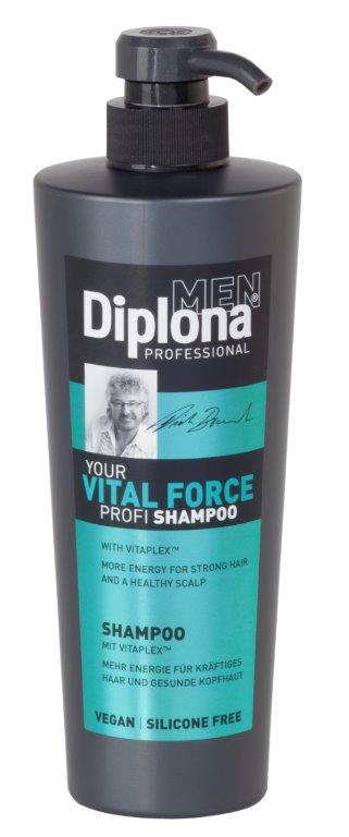 Diplona Vitalizujúci šampón pre mužov, pre silné a zdravé vlasy 600 ml