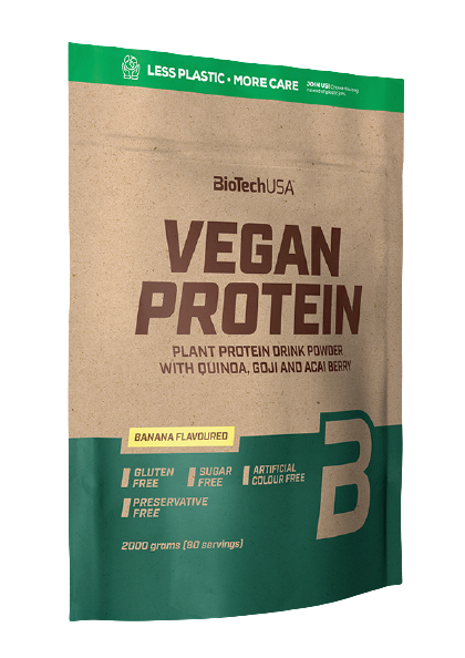 BiotechUSA Vegan Protein, vanilkový koláč 2000 g