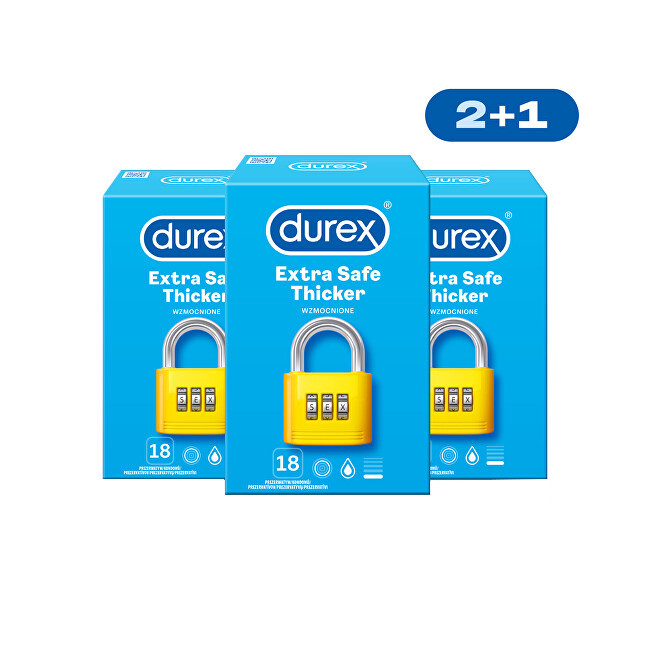 Durex Kondómy Extra Safe 21 3 x 2 ks