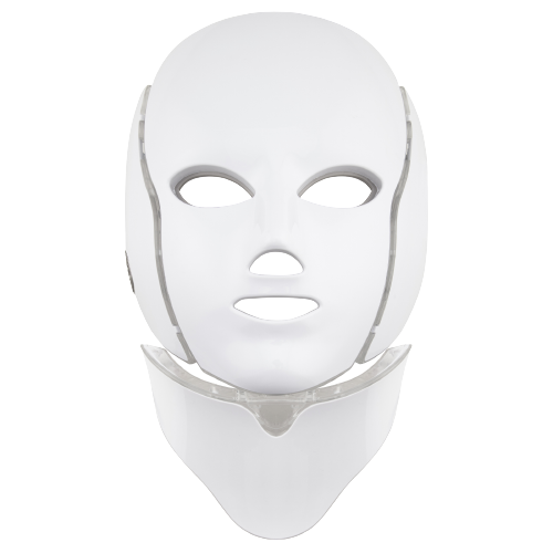Palsar7 Ošetrujúca LED maska ​​na tvár a krk biela 1ks