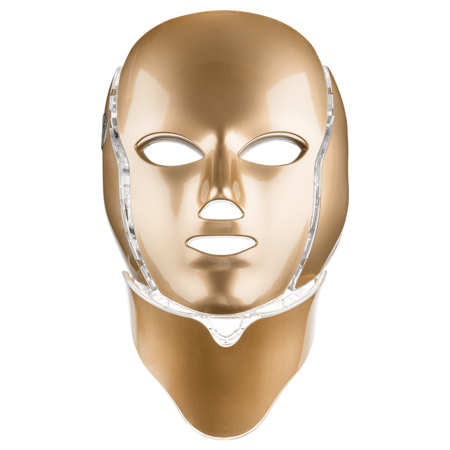 Palsar7 Ošetrujúca LED maska ​​na tvár a krk zlatá