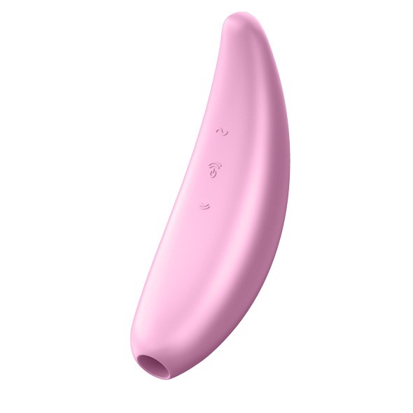 Satisfyer Vibrátor na stimuláciu klitorisu Curvy 3 růžový