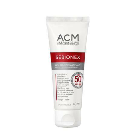 ACM Zmatňujúci krémový gél SPF 50   Sébionex (Mattifying Sunscreen Gel) 40 ml