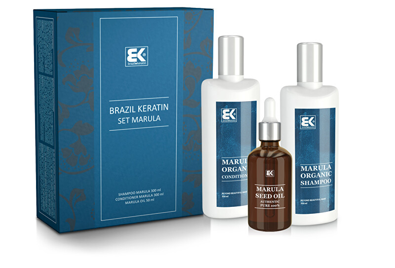 Brazil Keratin Darčeková sada Marula s prírodným exotickým olejom pre krásu a sviežosť vlasov i tela