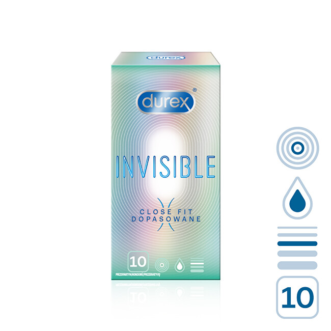Durex Kondomy Invisible Close Fit 10 ks