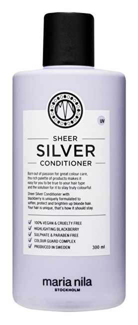 Maria Nila Hydratačný kondicionér neutralizujúce žlté tóny vlasov Sheer Silver (Conditioner) 300 ml