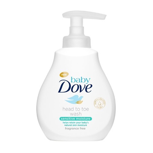 Dove Umývací gél pre deti na telo i vlásky baby (Head To Toe Wash Sensitive Moisture ) 400 ml