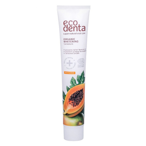 Ecodenta Organická bieliaca zubná pasta ( Whitening Toothpaste With Papaya Extract) 75 ml