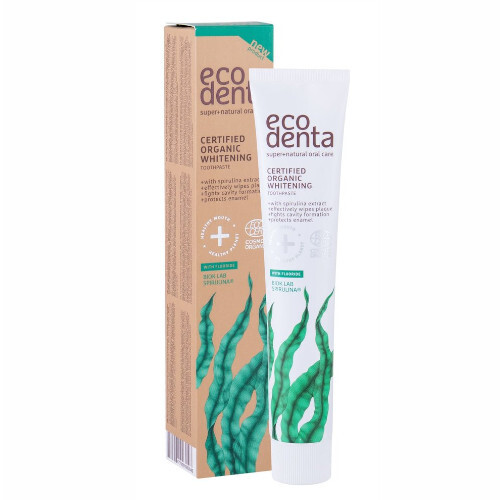 Ecodenta Organická bieliaca zubná pasta ( Whitening Toothpaste With Spirulina) 75 ml