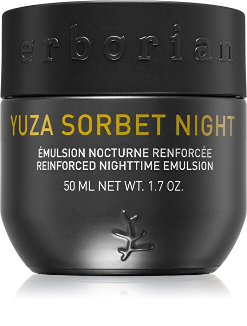 Erborian Nočná pleťová emulzia Yuza Sorbet Night (Reinforced Nighttime Emulsion) 50 ml
