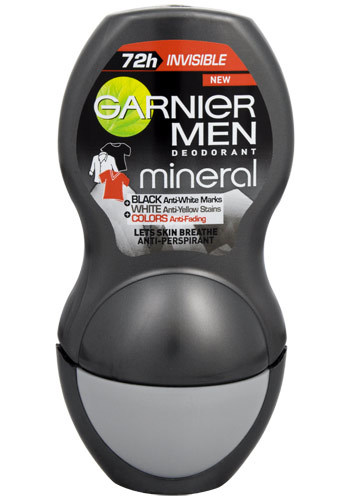 Garnier Minerálne antiperspirant Invisible Roll-on pre mužov 50 ml
