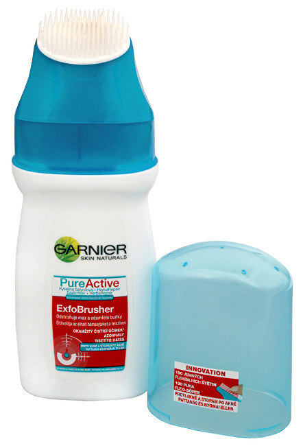 Garnier PureActive čistiaci gél s kefkou ExfoBrusher 150 ml