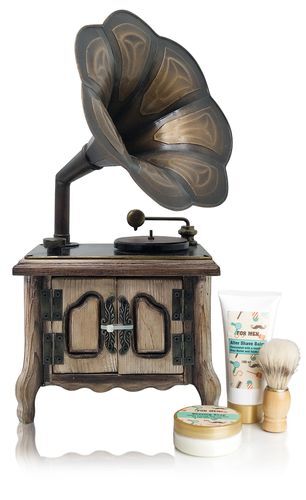 Lady Cotton Pánska sada kozmetiky na holenie gramofón (Shaving Set Gramophone)