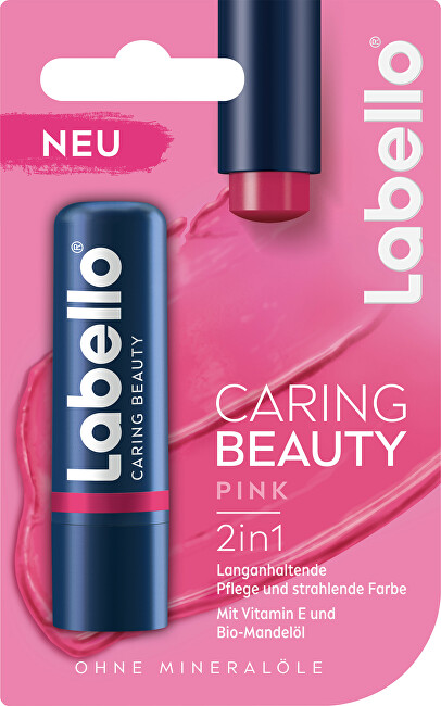 Labello Farebný balzam na pery Caring Beauty Pink 5,5 ml