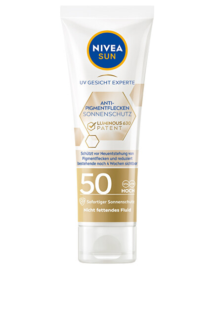 Nivea Pleťový krém na opaľovanie SPF 50 Sun Luminous 630 (Face Cream) 40 ml
