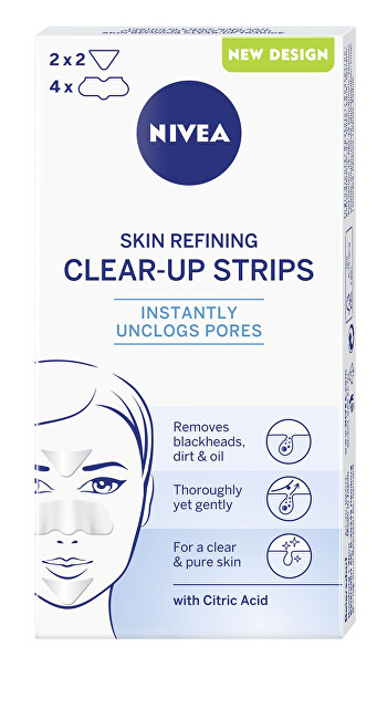 Nivea Osviežujúce čistiace pleťové náplasti (Refining Clear-Up Strips) 6 ks