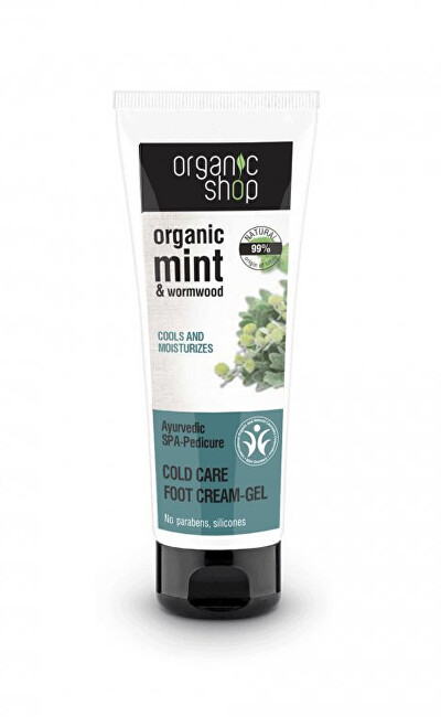 Organic Shop Krémový gél na nohy Mäta a palina (Cold Care Foot Cream-Gel) 75 ml