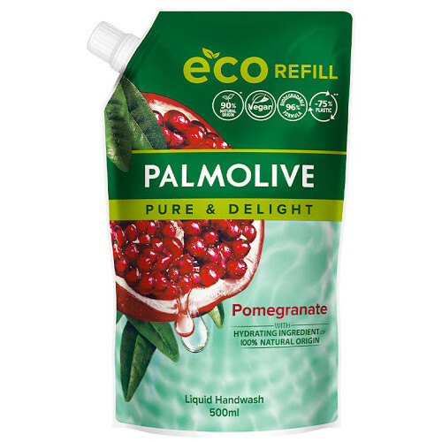 Palmolive Tekuté mydlo Pure & Delight Pomegranate (Liquid Hand Wash) - náhradná náplň 500 ml