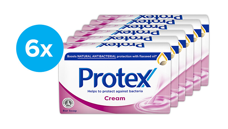 Protex Antibakteriálne tuhé mydlo Cream (Bar Soap) 6 x 90 g