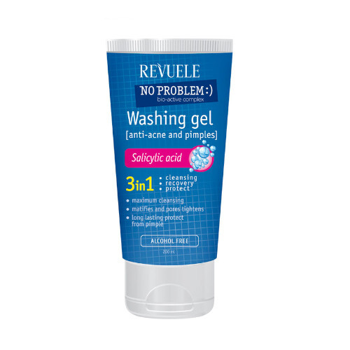 Revuele Umývací gél pre problematickú pleť 3v1 No Problem (Washing Gel Anti-Acne & Pimples) 200 ml