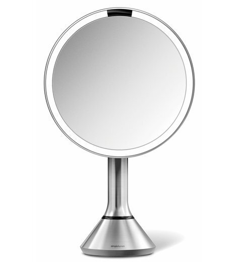 Simplehuman Zrkadlo s dotykovým ovládaním intenzity osvetlenia Dual Light nerez