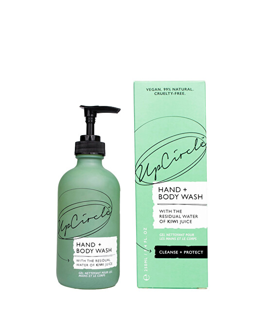 UpCircle Tekuté mydlo Hand   Body Wash with Kiwi Water 250 ml -ZĽAVA - poškodená krabička