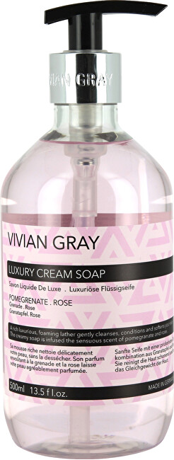 Vivian Gray Krémové mydlo Pomegranate & Rose (Cream Soap) 500 ml