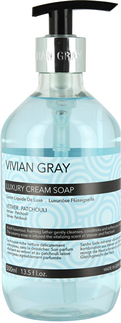 Vivian Gray Krémové mydlo Vetiver & Patchouli (Cream Soap) 500 ml