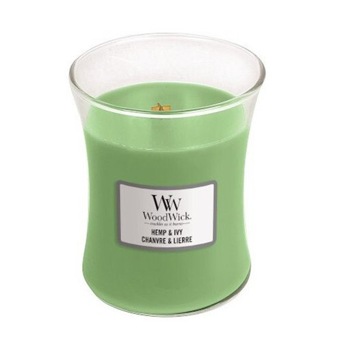 WoodWick Vonná sviečka váza Hemp & Ivy 275 g