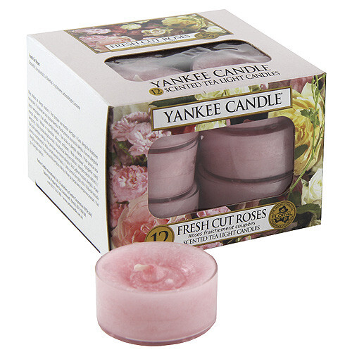 Yankee Candle Aromatické čajové sviečky Fresh Cut Roses 12 x 9,8, g