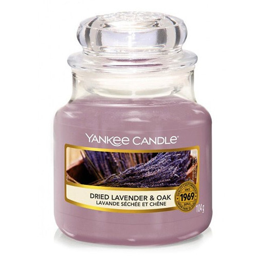 Yankee Candle Vonná sviečka Classic malá Dried Lavender & Oak 104 g